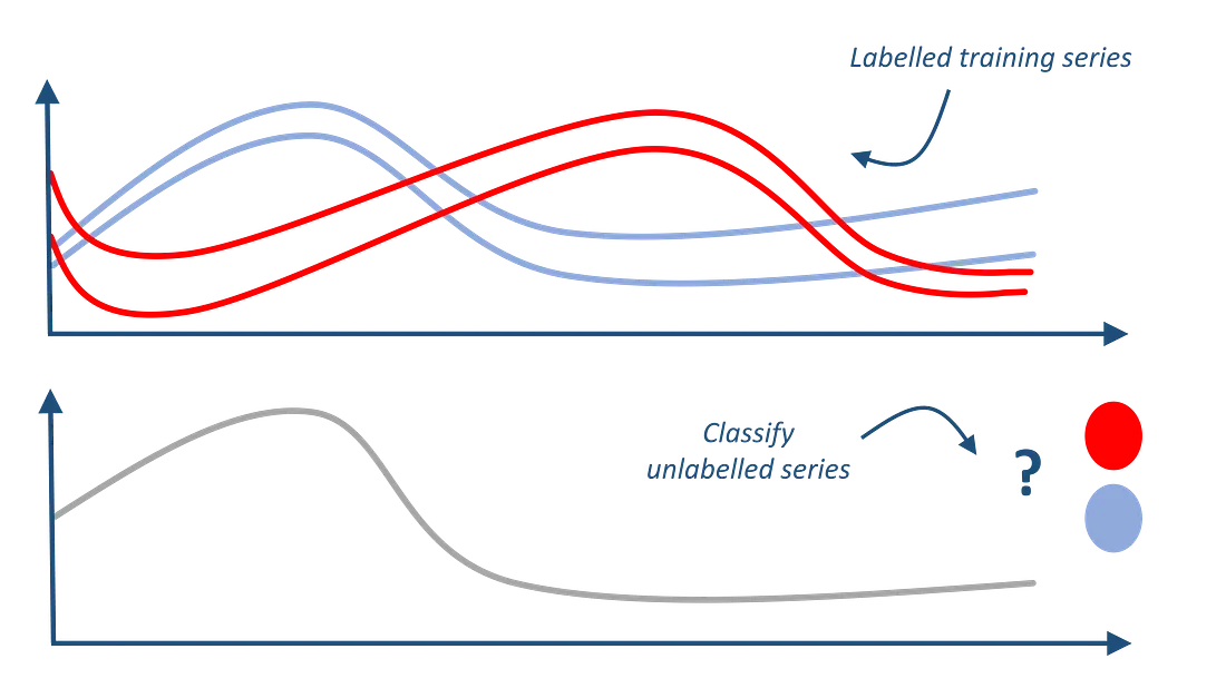 Illustration of the time series classification task